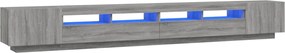 vidaXL Set dulapuri TV cu LED, 3 piese, gri sonoma, lemn prelucrat