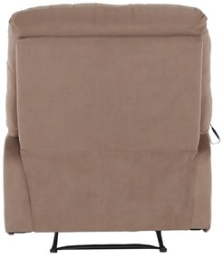 Fotoliu de masaj, reglabil, material textil grej TAUPE, LAMBERT