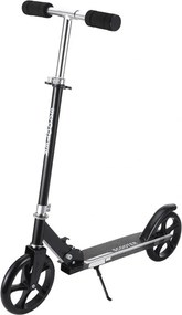 Trotineta copii si adolescenti NOVOKIDS™ Fusion EVO PRO, Maxim 100 kg, Functie Super Brake, Maner reglabil pe inaltime, Diametru roata 200 mm, Negru