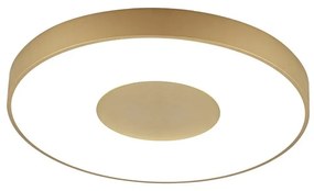 Plafoniera LED Smart dimabila cu telecomanda COIN 50cm aurie