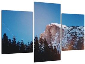 Tablou - Crestele munților noaptea (90x60 cm)