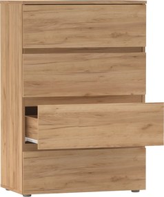 Comoda PARMAD, stejar craft auriu