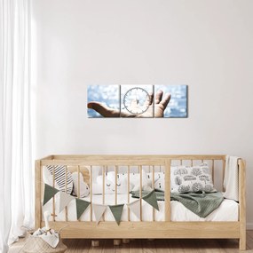 Tabloul cu palma deschisă (cu ceas) (90x30 cm)