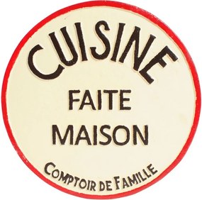 Suport din fontă pentru vase fierbinți „Cuisine Faite Maison” – 25 x 25 cm