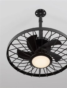 Lustra LED cu ventilator si telecomanda exterior IP54 BRIZZY