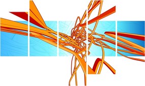 Tablou - Linii împletite, abstracție (150x105 cm)