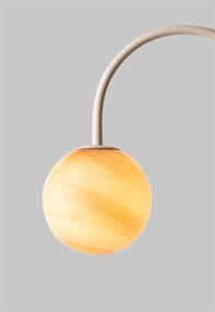 Lampa podea din travertin si sticla sand Tivoli