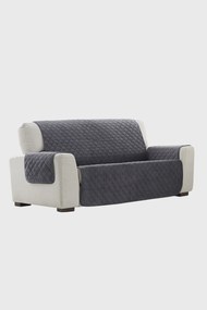 Husă de catifea pentru canapea cu două locuri Velvet gri gri-inchis 110x50 cm