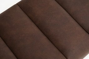 Bancheta tapitata Petit Beaute 110cm, maro antic