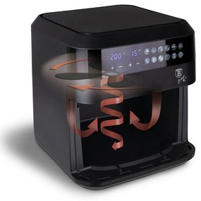 Friteuza cu aer cald, airfryer, capacitate 6.3 L Black Rose Berlinger Haus BH 9446