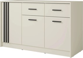 Comoda CANADA CD34, casmir/negru, PAL laminat, 150x42x94 cm
