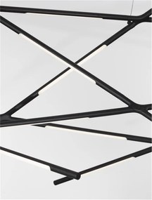 Lustra LED XL suspendata design modern RACCIO negru