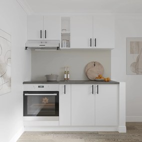 Set haaus V7, Alb, Blat Thermo 28 mm, L 160 cm