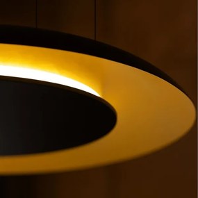 Pendul LED pe cablu PIATTINO LED/30W/230V 2700/3200/4000K Ø 40 cm negru/auriu