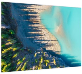 Tablou pe sticlă - Vedere la lac (70x50 cm)