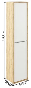 Dulap Birou RIOMA TYP 06 Stejar Artisan/Alb