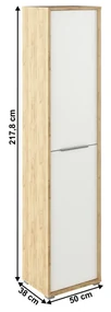 Dulap Birou RIOMA TYP 06 Stejar Artisan/Alb