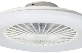 Plafonieră LED dimabilă cu ventilator Lucci Air 513200 OSLO LED/20W/230V alb + telecomandă