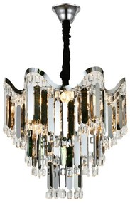 Candelabru Modern Ø450 mm, 7 Becuri E27, Design Elegant – Model 78012-450 CH