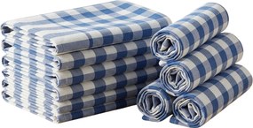 Set 10 bucati carpa de bucatarie CORIVA 50x70 cm albastru inchis