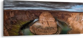 Tablou cu lac în stânci (120x50 cm)