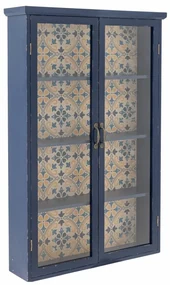 Dulap din lemn masiv cu vitrina din sticla securizata, mediteranean, Hazem