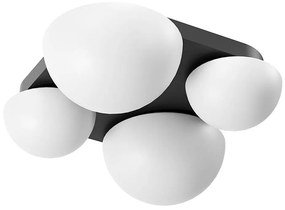 Redo 01-4333 - Plafonieră LED LUMIEN 4xLED/26W/230V 2700/3000K CRI90 neagră