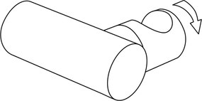 Round Suport de perete, pentru dușurile de mână, alamă ANR_C21U