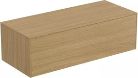Dulap baza suspendat Ideal Standard Atelier Conca finisaj stejar deschis 1 sertar cu blat 120 cm