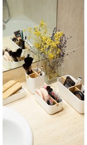 Organizator pentru baie Compactor Ecologic, 8,4 x 7,8 cm, alb