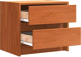 vidaXL Mese de noptieră Maroniu cerat 40 x 30.5 x 35.5 cm Lemn de pin