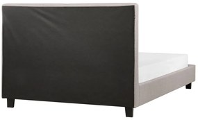 Pat matrimonial 140 cm ROLLA (cu somieră) (gri deschis). 1007494