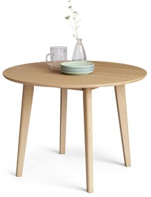 MAZZONI EXPORT ROXY Stejar natural - MASĂ ROTUNDĂ DE LEMN PENTRU BUCĂTĂRIE/SUFRAGERIE RETRO