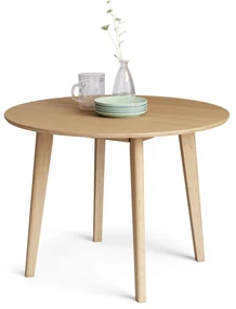 MAZZONI EXPORT ROXY Stejar natural - MASĂ ROTUNDĂ DE LEMN PENTRU BUCĂTĂRIE/SUFRAGERIE RETRO