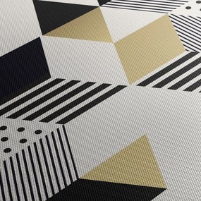 Tablou - Forme geometrice N⁰1 (cu ceas) (90x30 cm)