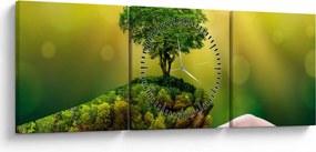 Tablou - Mama natura (cu ceas) (90x30 cm)