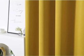 Draperie galbena OXFORD 140x250 cm Agatat: Inele metalice