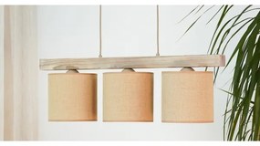 Lustră pe cablu Brilagi FOREST 3xE27/15W/230V pin/maro