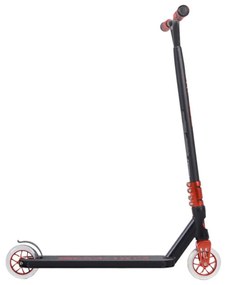 Trotineta Freestyle NOVOKIDS™ Xpose Stunter PRO, Maner 57 cm latime, Max 100 kg, Frana picior, Cadru si roti aluminiu, Diametru roata 110 mm, Rosu
