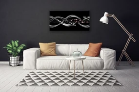 Tablou pe panza canvas Abstract Art Argintiu Negru