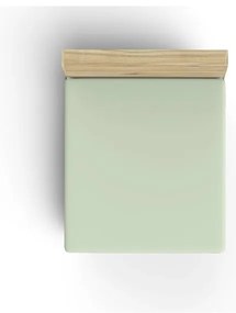 Cearceaf verde deschis din bumbac cu elastic 140x200 cm – Mijolnir