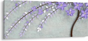 Tablou - ploaie violetă (120x50 cm)