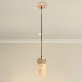Pendul rustic fabricat manual din lemn Rodos