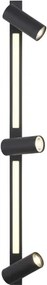 Schöner Wohnen 11794-18 - Spot LED DANTE 3xGU10/10W+LED/14,4W negru