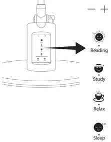 Lampă LED tactilă dimabilă OPTIMUM LED/7W/230V USB 3000/4000/6000K