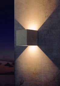 Aplica LED de perete iluminat exterior ambiental IP65 TAOS alba