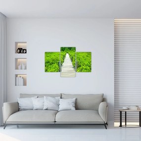 Tablou - poteca din lemn (90x60 cm)