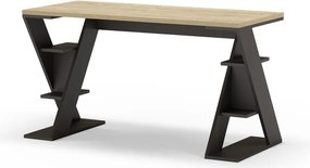 Birou cu blat cu aspect de lemn de stejar 60x137 cm Butterfly – Marckeric