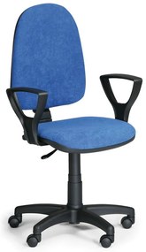 Scaun de lucru Torino cu cotiere, albastru