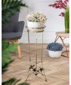 Suport de flori 72x28 cm auriu